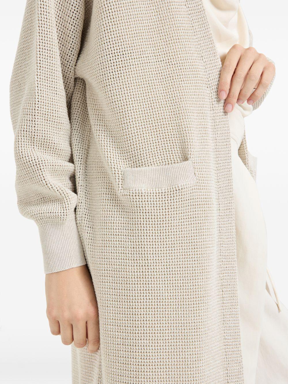sparkling net long cardigan MST263346 CY948 BRUNELLO CUCINELLI 