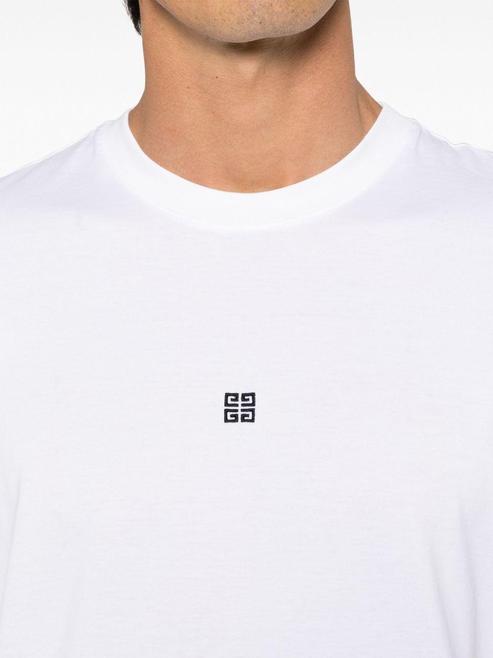 Logo-embroidered cotton T-shirt<BR/><BR/><BR/> BM716G3YCD. 100 GIVENCHY 
