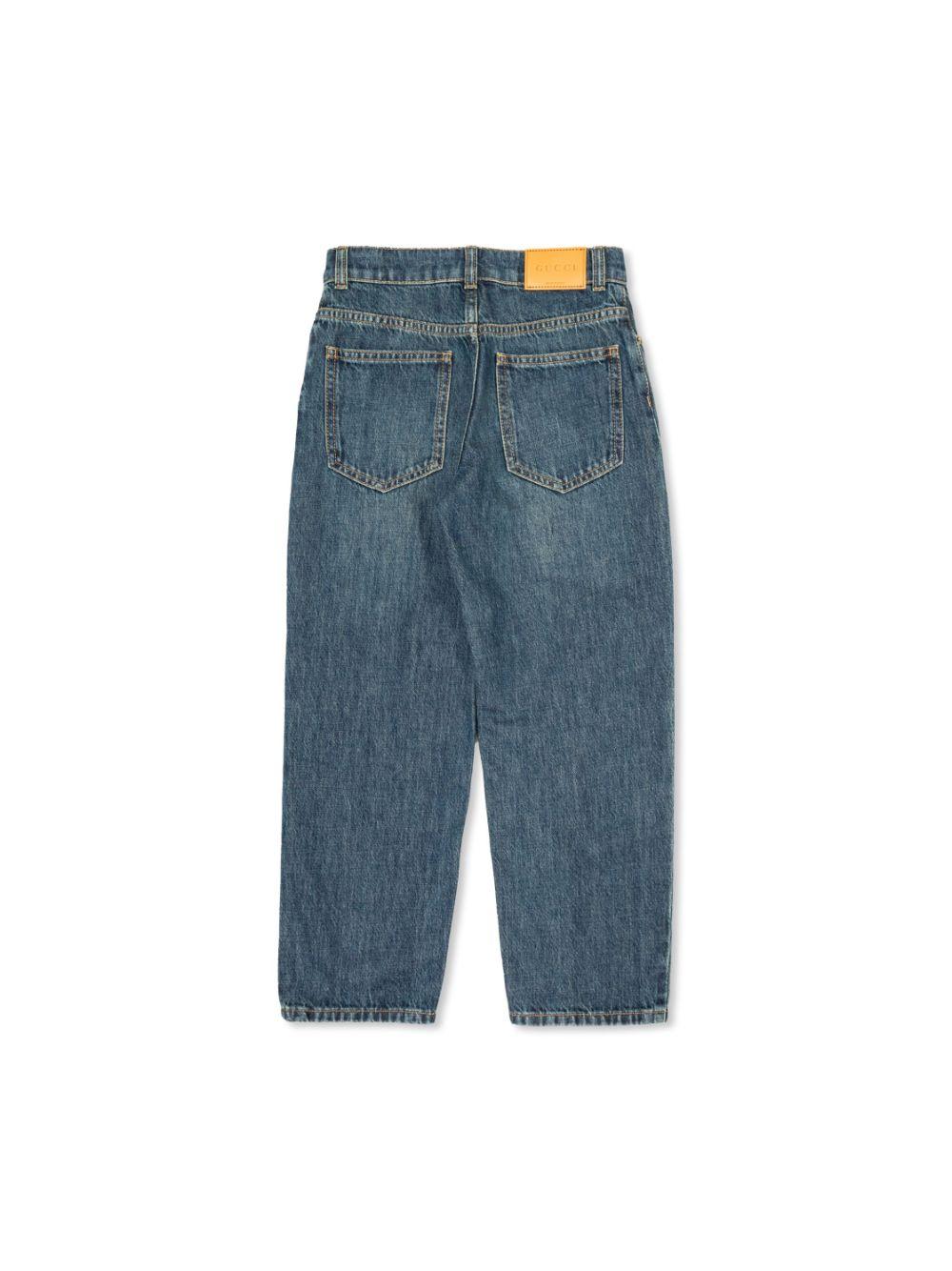 Straight-leg jeans<BR/><BR/><BR/> 787179 XDC014759 GUCCI KIDS 