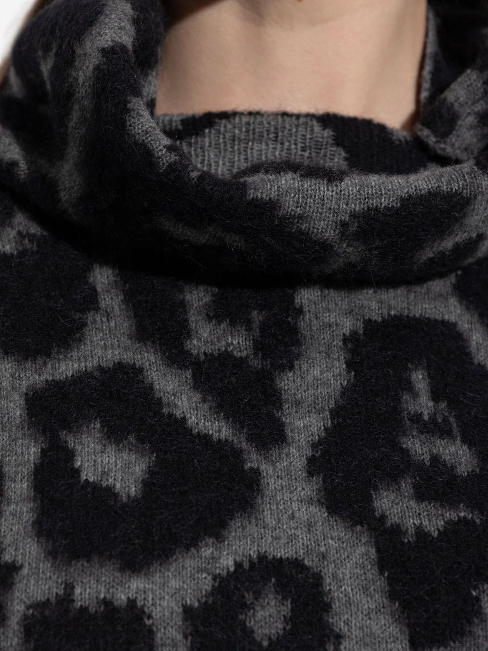Jacquard leopard print turtleneck jumper 6K10543 S25901010 STELLA McCARTNEY 