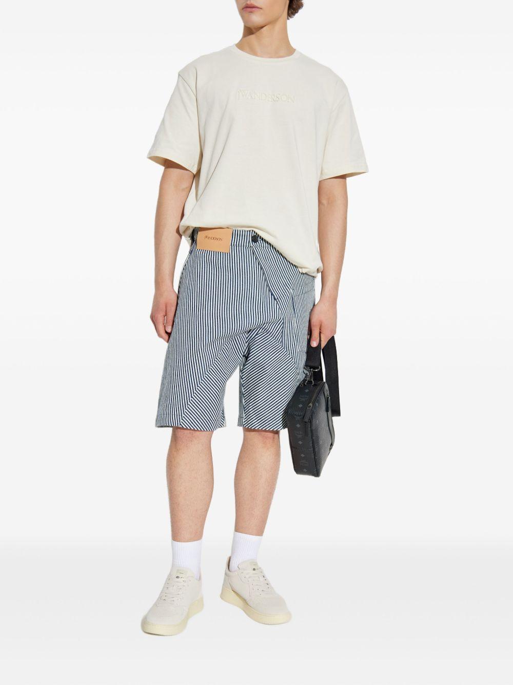 Crew Neck T-Shirt with Embroidery Logo Lettering on the Front JT0258 PG1510002 JW ANDERSON 