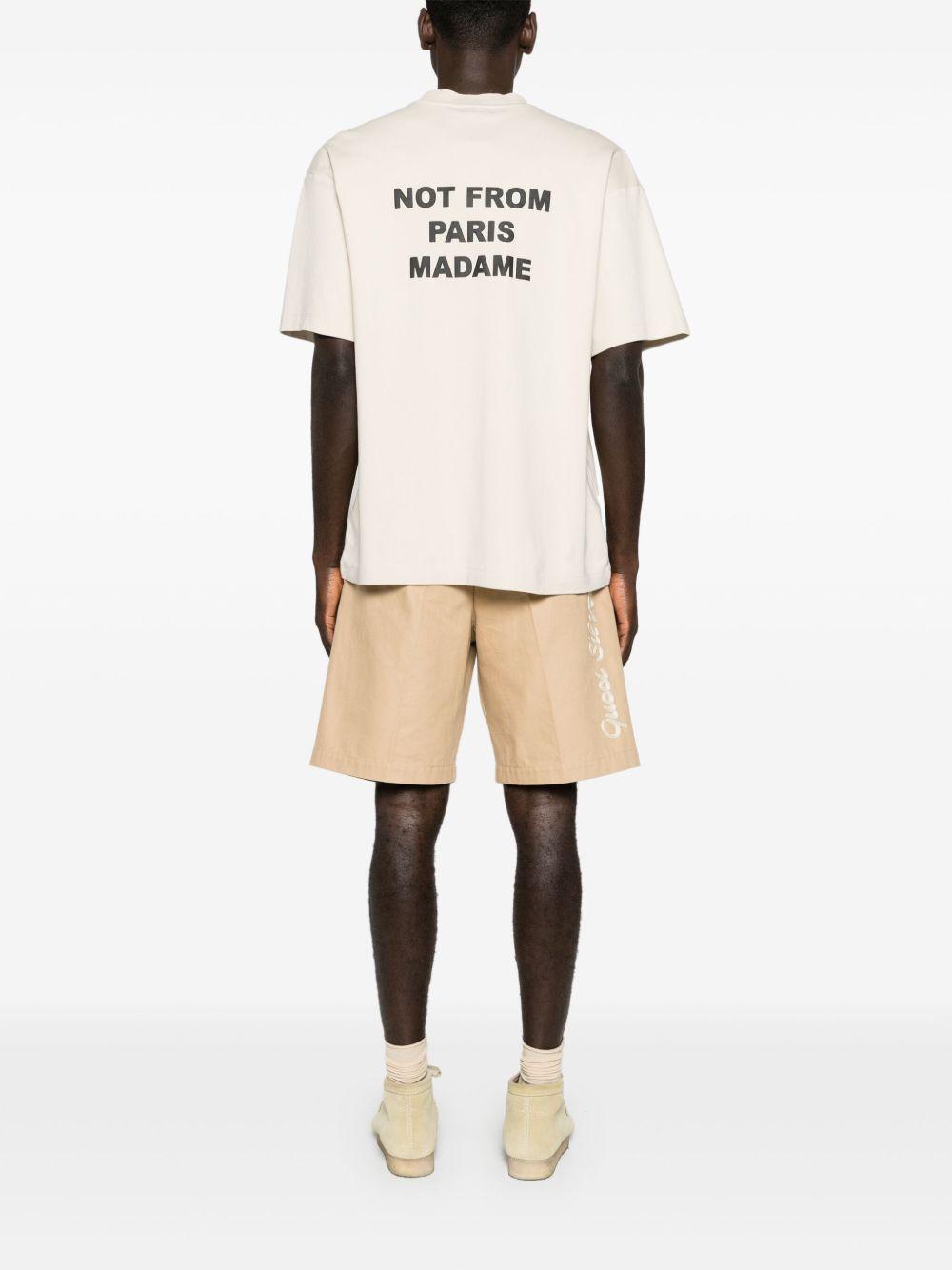 Le Slogan Classique cotton t-shirt PERM-TS203 CO002MT DRÔLE DE MONSIEUR 