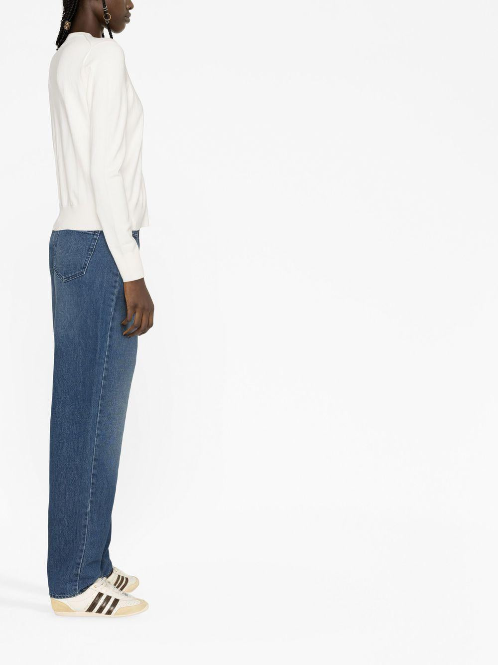 Logo-embroidered round-neck cardigan<BR/><BR/> 211891672001 COLLECTION CREAM POLO RALPH LAUREN 