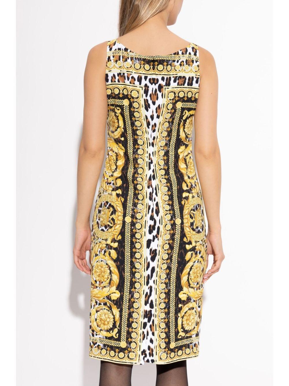 Medusa-printed dress<BR/><BR/><BR/> 1016410 1A124835W050 VERSACE 