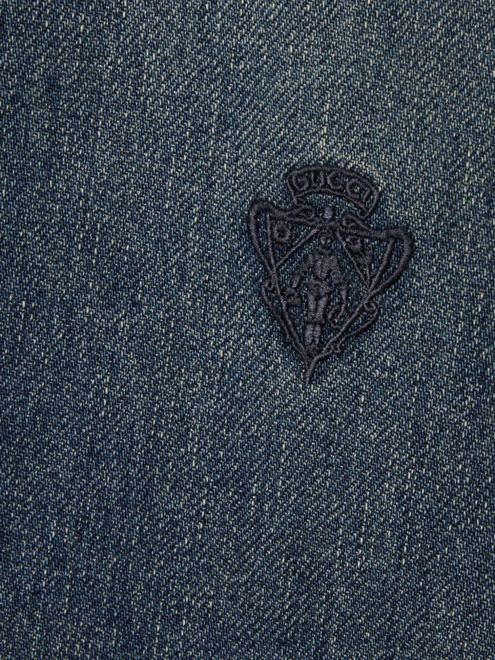 Washed certified cotton denim shirt 860842 XDDFW4011 GUCCI 