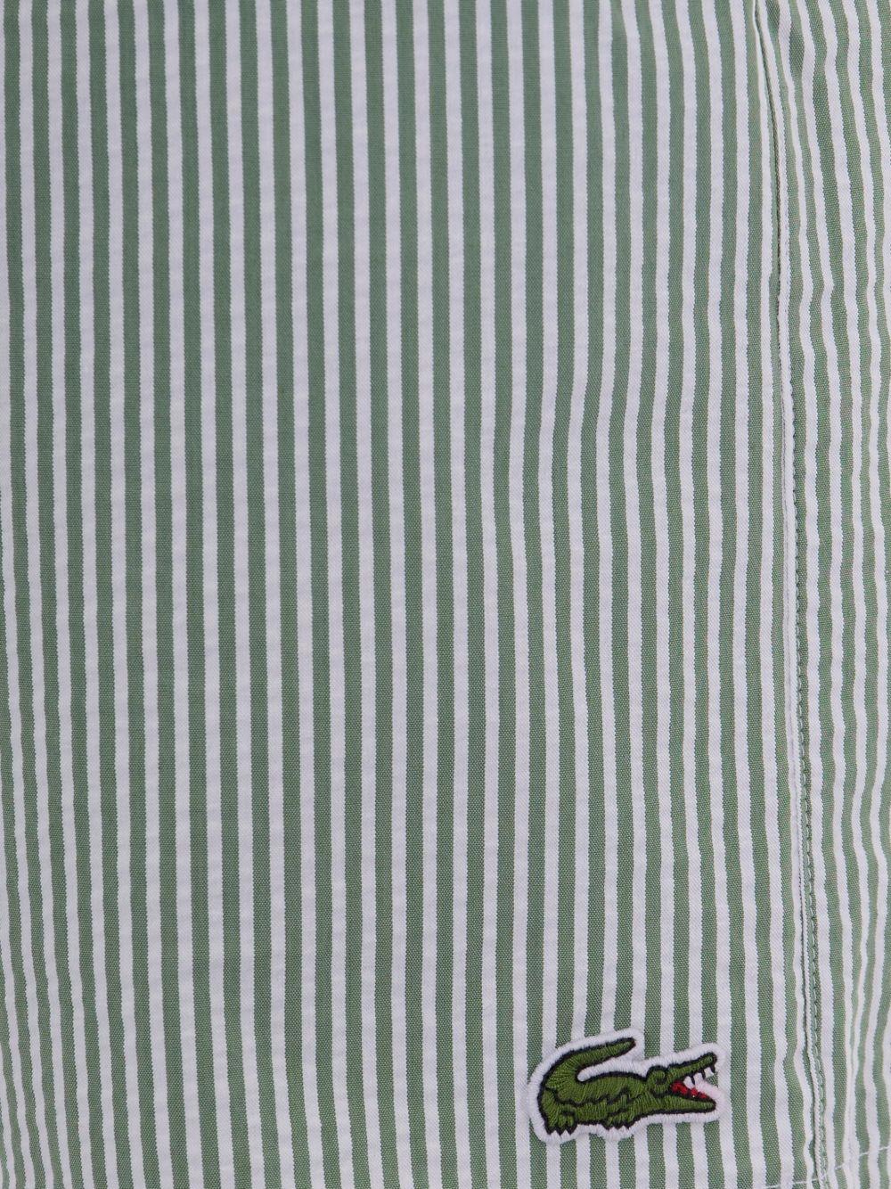Mid-length striped swim shorts MH9089 1JA LACOSTE 