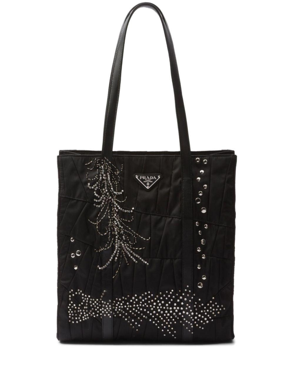 Medium Re-Nylon patchwork tote bag 1BG459 2CZMF0002 PRADA 