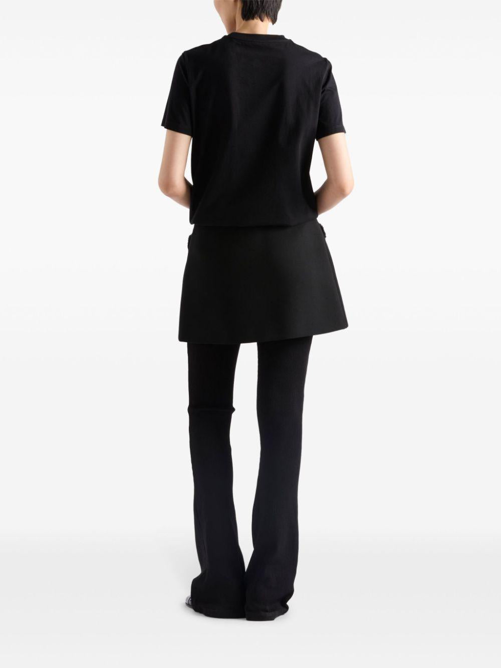 Triangle-logo T-shirt<BR/><BR/><BR/> 35838 11CDF0002 PRADA 