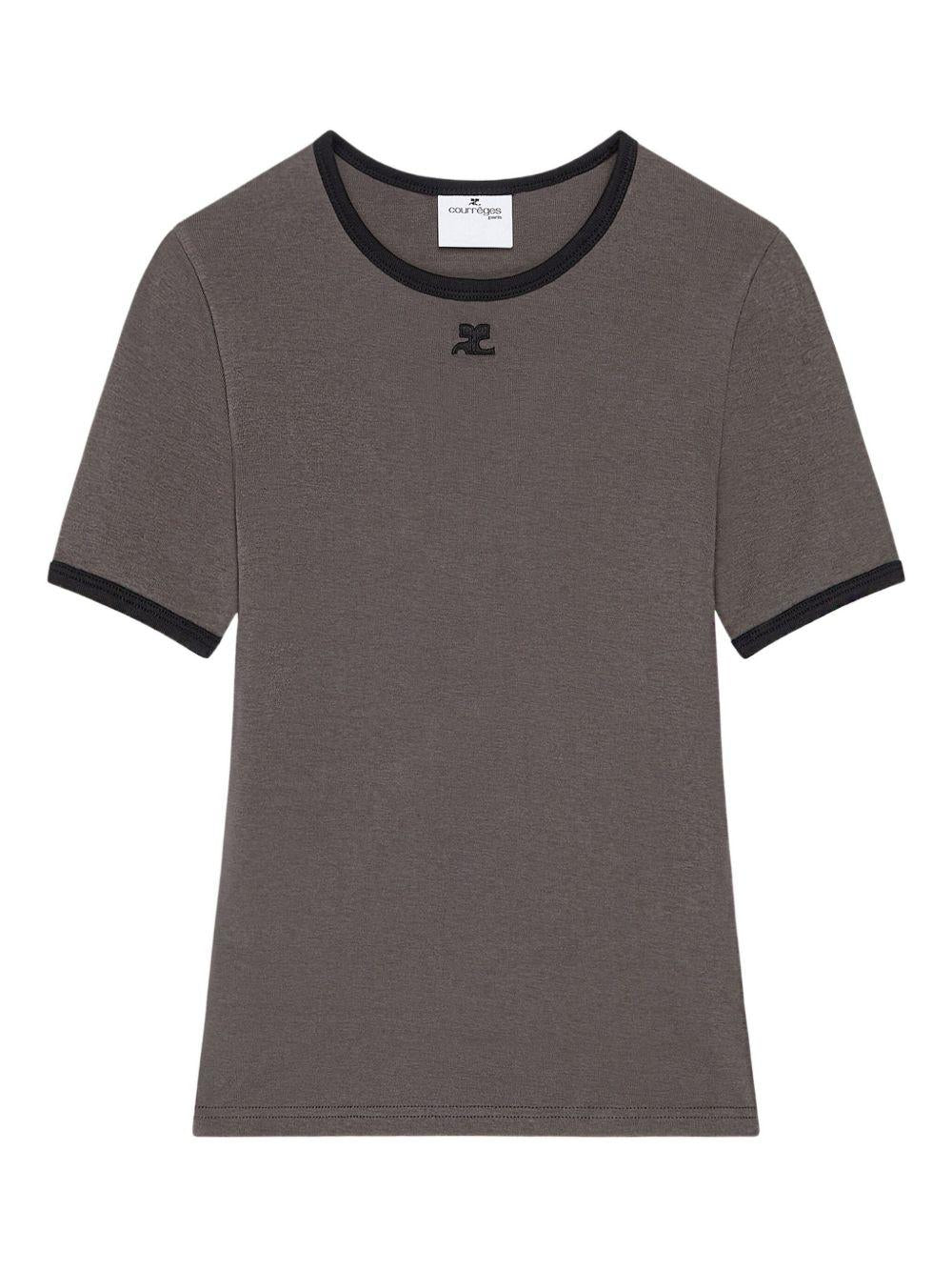 SIGNATURE CONTRAST T-SHIRT 125JTS017JS0203 B212 COURRÈGES 