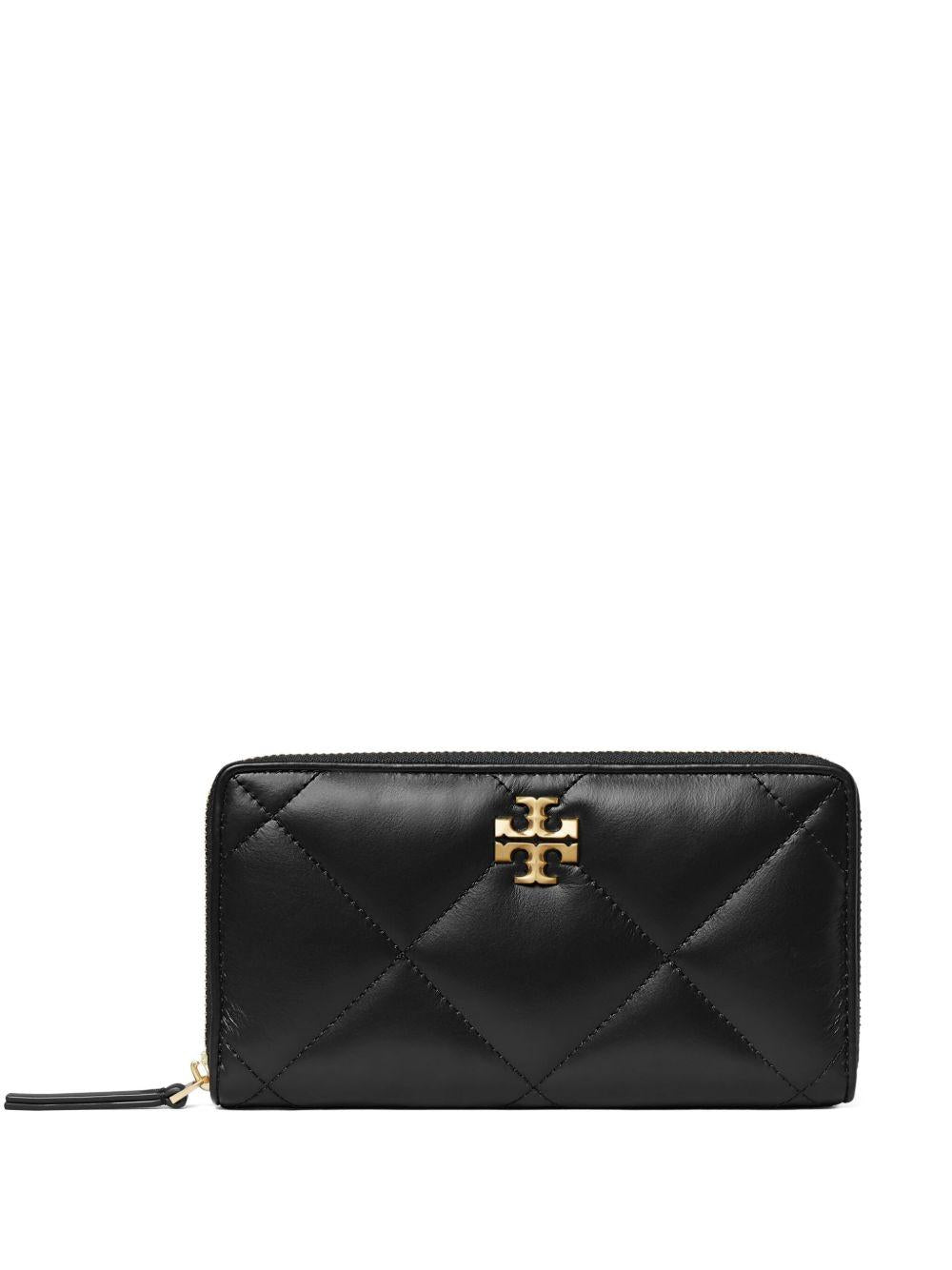 KIRA DIAMOND QUILT ZIP CONTINENTAL WALLET 154989 001 TORY BURCH 