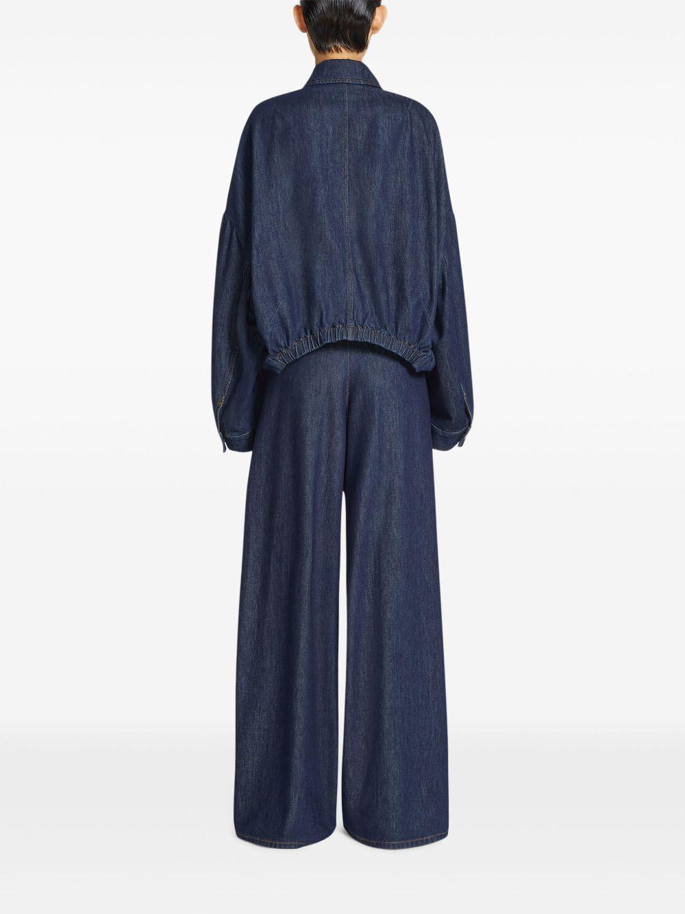 Puffball-hem denim jacket 010515 1552507 DRIES VAN NOTEN 