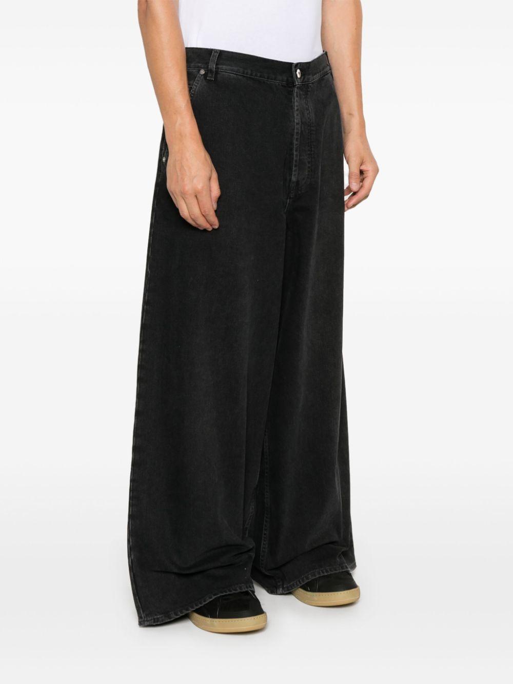 Logo-patch jeans<BR/><BR/><BR/> OMYA18CF24DEN002 1300 OFF-WHITE 