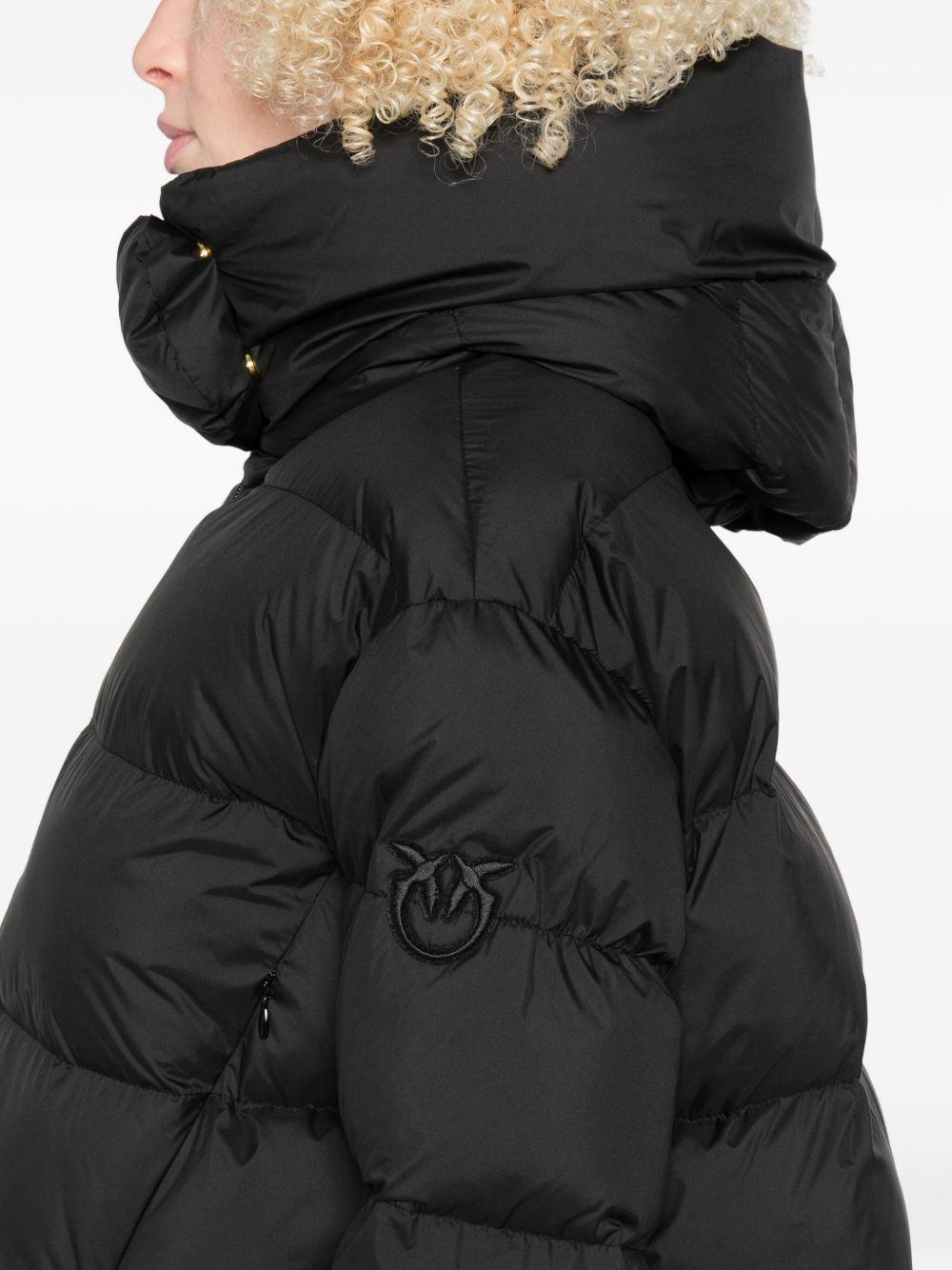 Technical fabric hooded jacket 101602 A2P6Z99 PINKO 