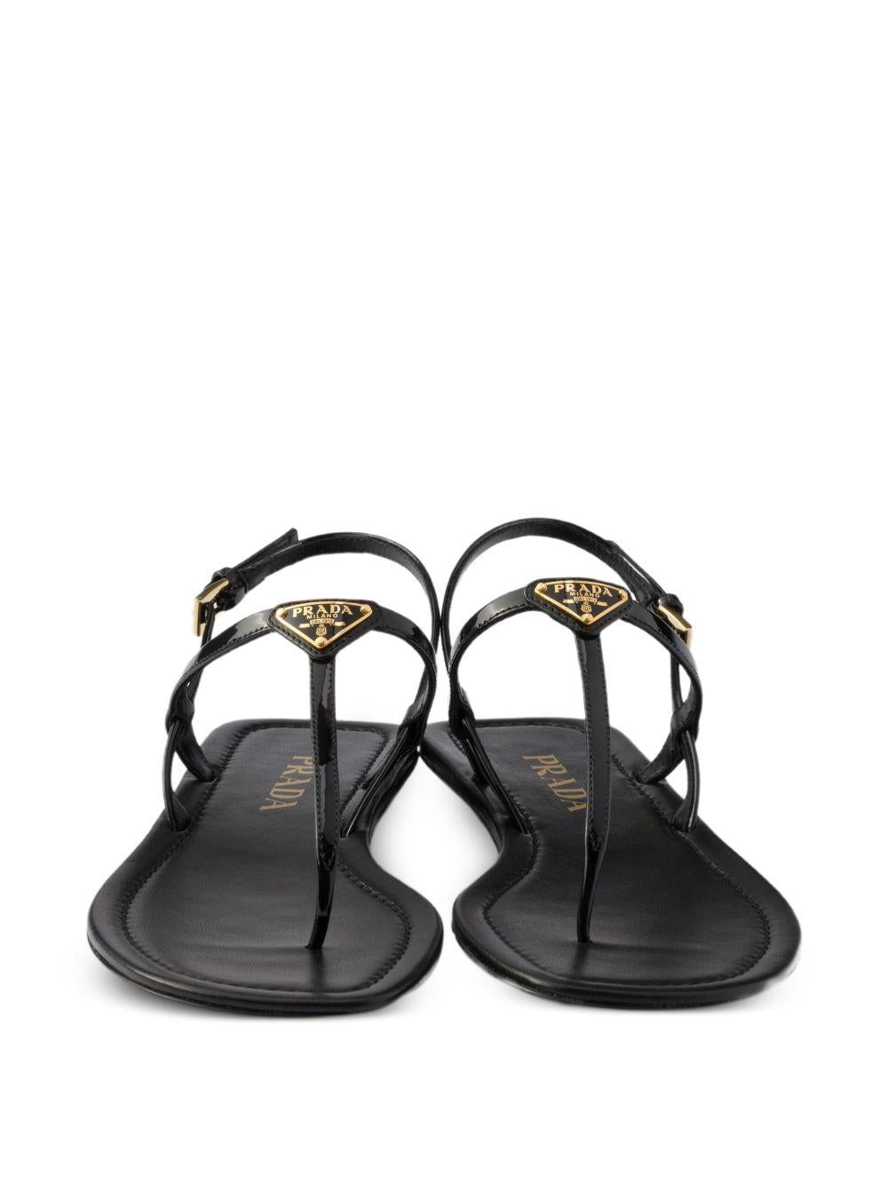 Patent leather thong sandals 1Y395O069 F-005F0002 PRADA 