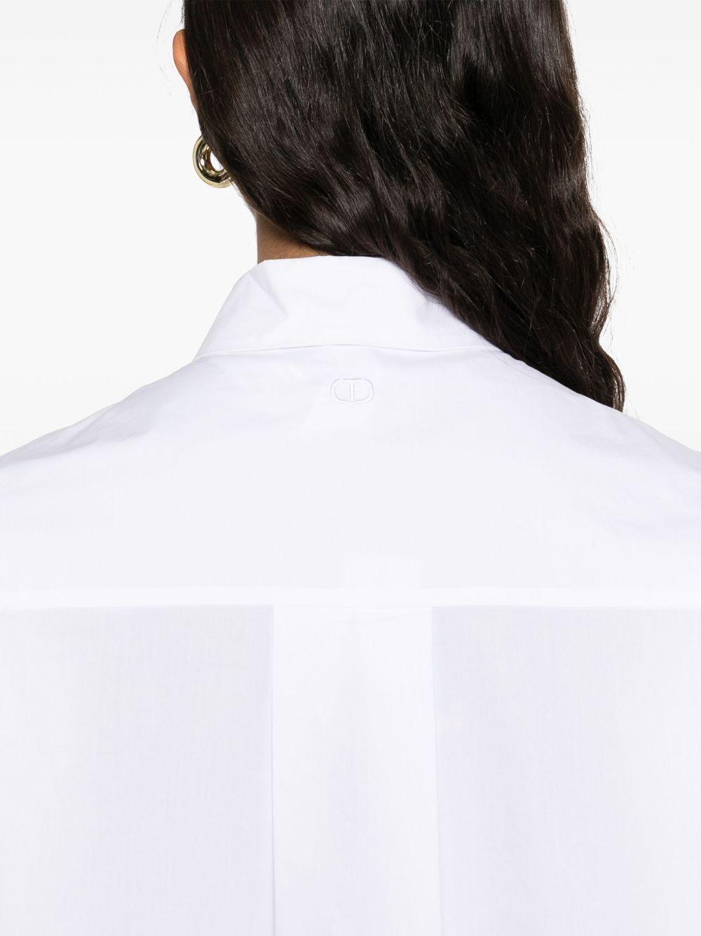 Poplin lace shirt<BR/><BR/> 251TP2281 00001 TWINSET 
