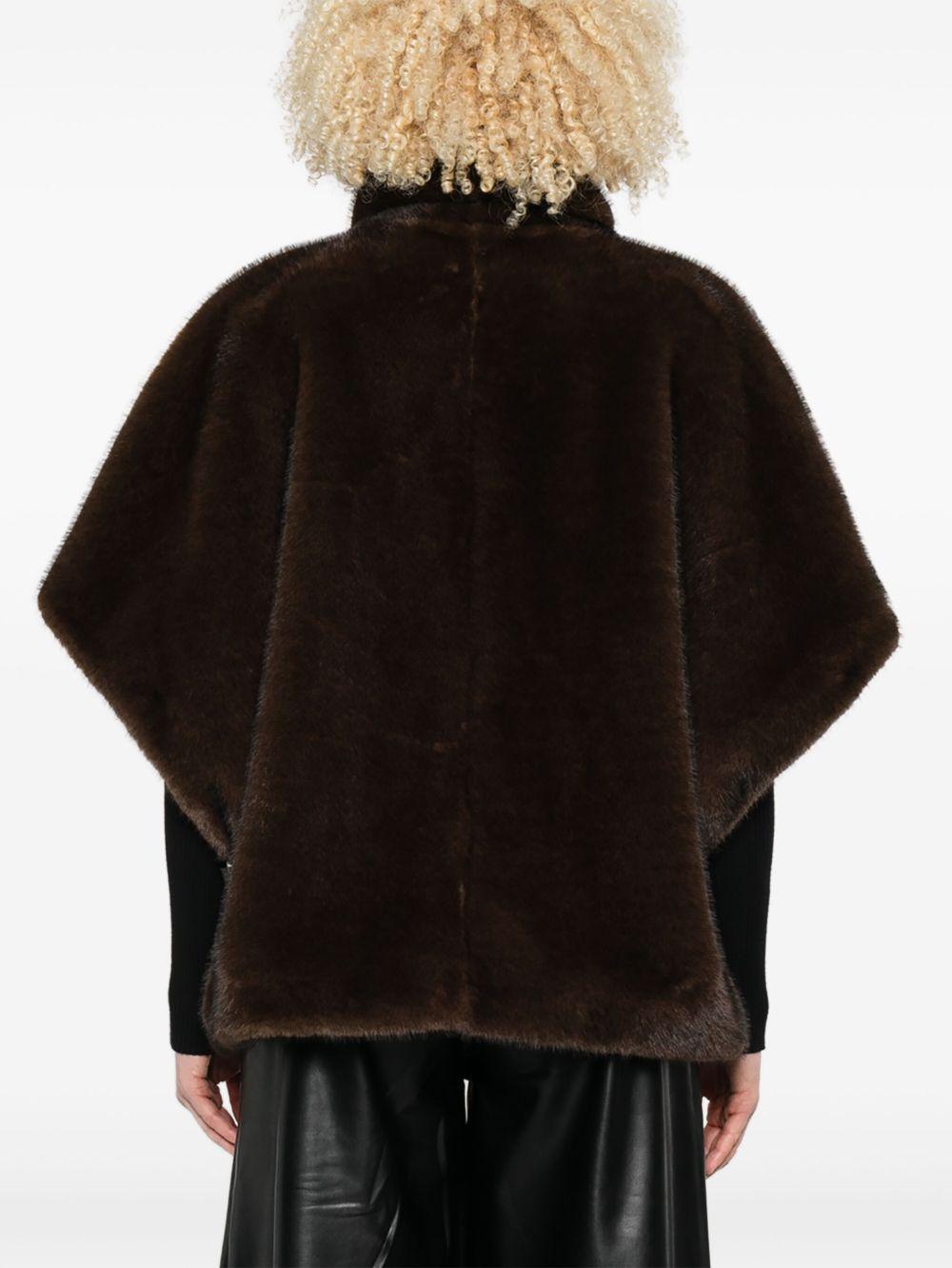 Faux fur cape 103837 A2PID49 PINKO 