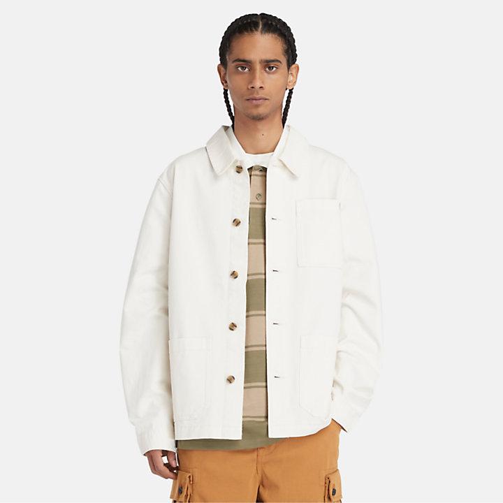 Washed effect canvas chore jacket TB0A5TH3 CM91 TIMBERLAND 