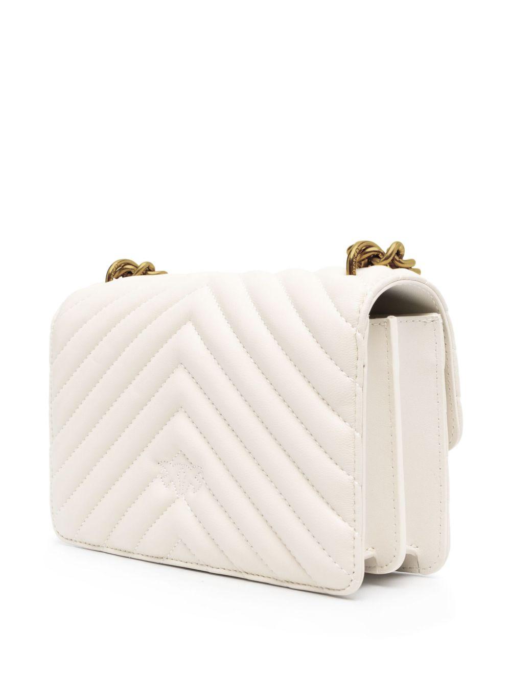 Lovebird quilted leather bag 100074 A0GKZ14Q PINKO 