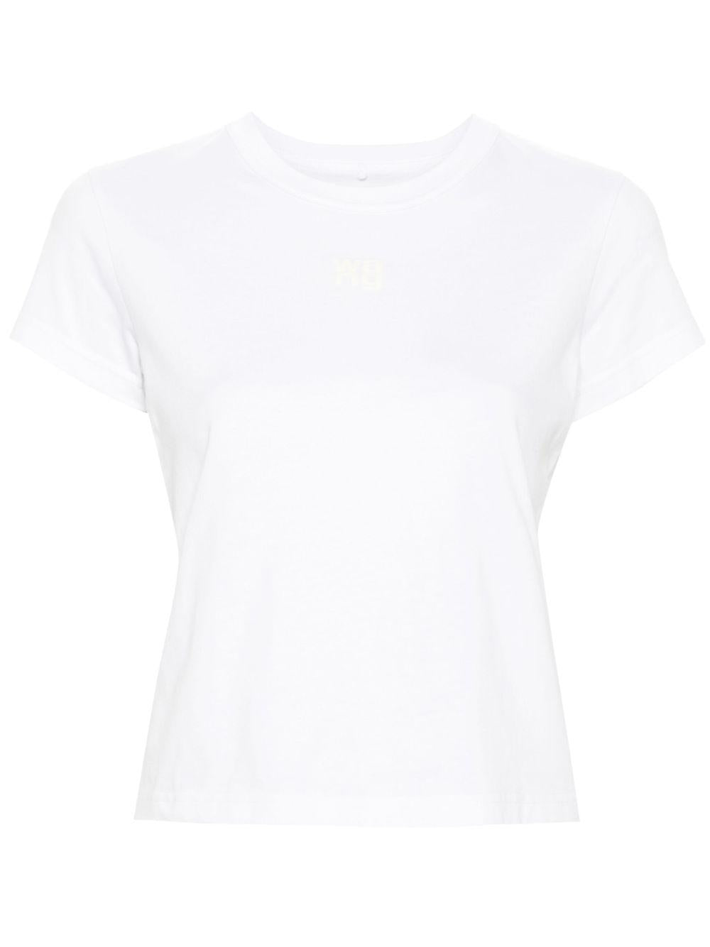 Logo-print T-shirt<BR/><BR/><BR/> 4CC3241521 100 ALEXANDER WANG 
