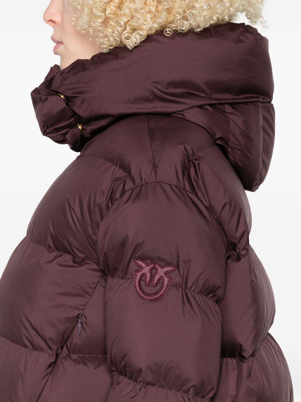 Technical fabric hooded jacket 101602 A2P6RR7 PINKO 