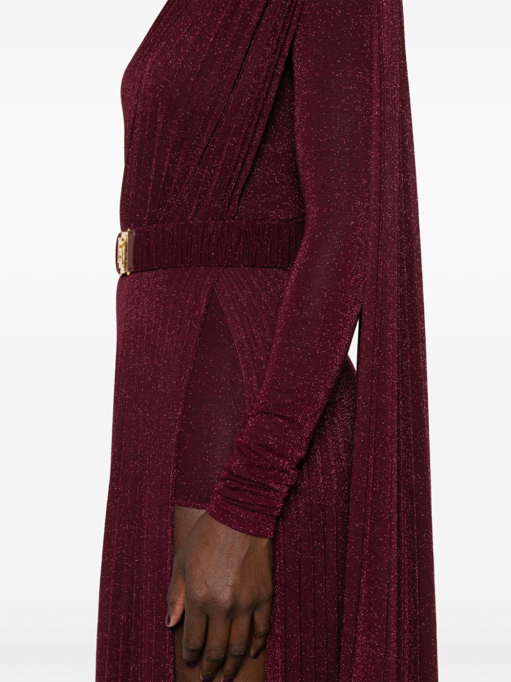 Belted plissé gown AB68646E2 CG3 ELISABETTA FRANCHI 