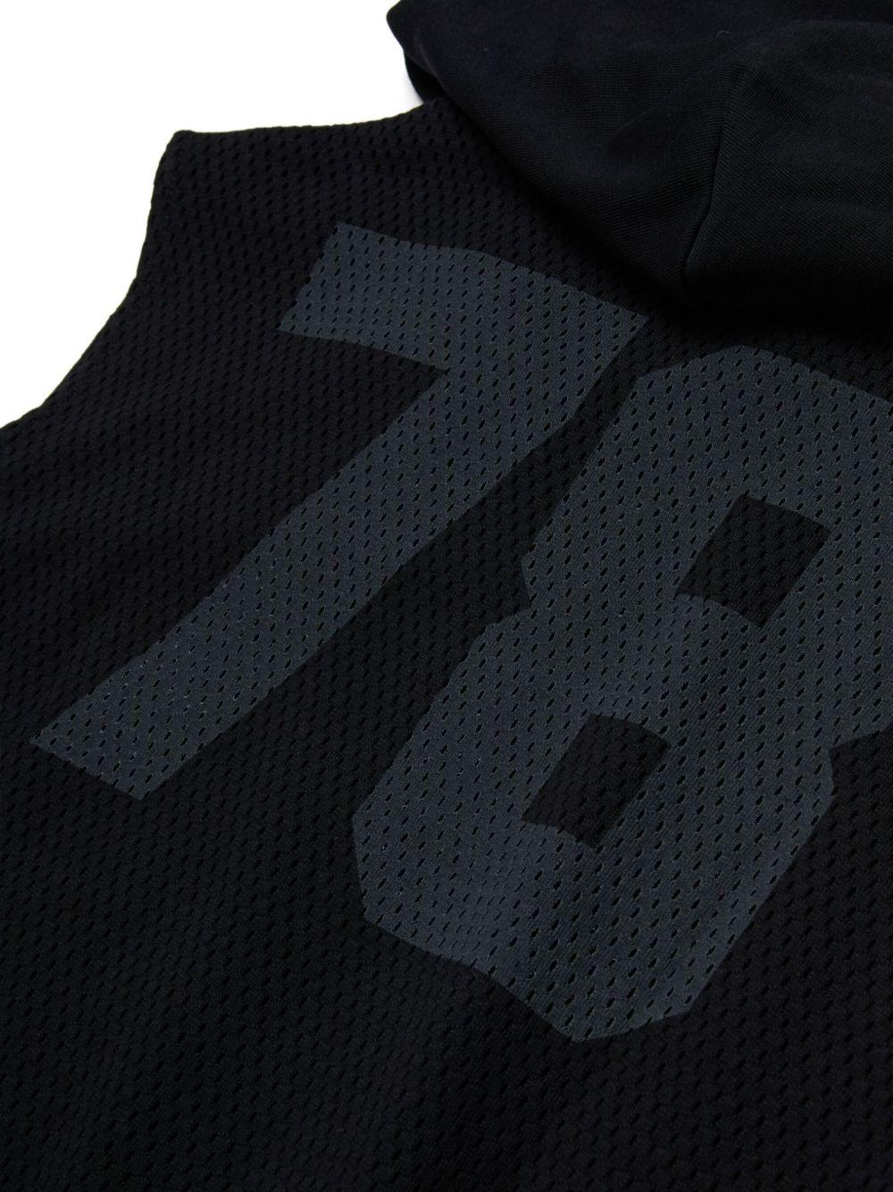 Sleeveless hoodie in cotton mesh J02591 KYA0MK900 DIESEL KIDS 