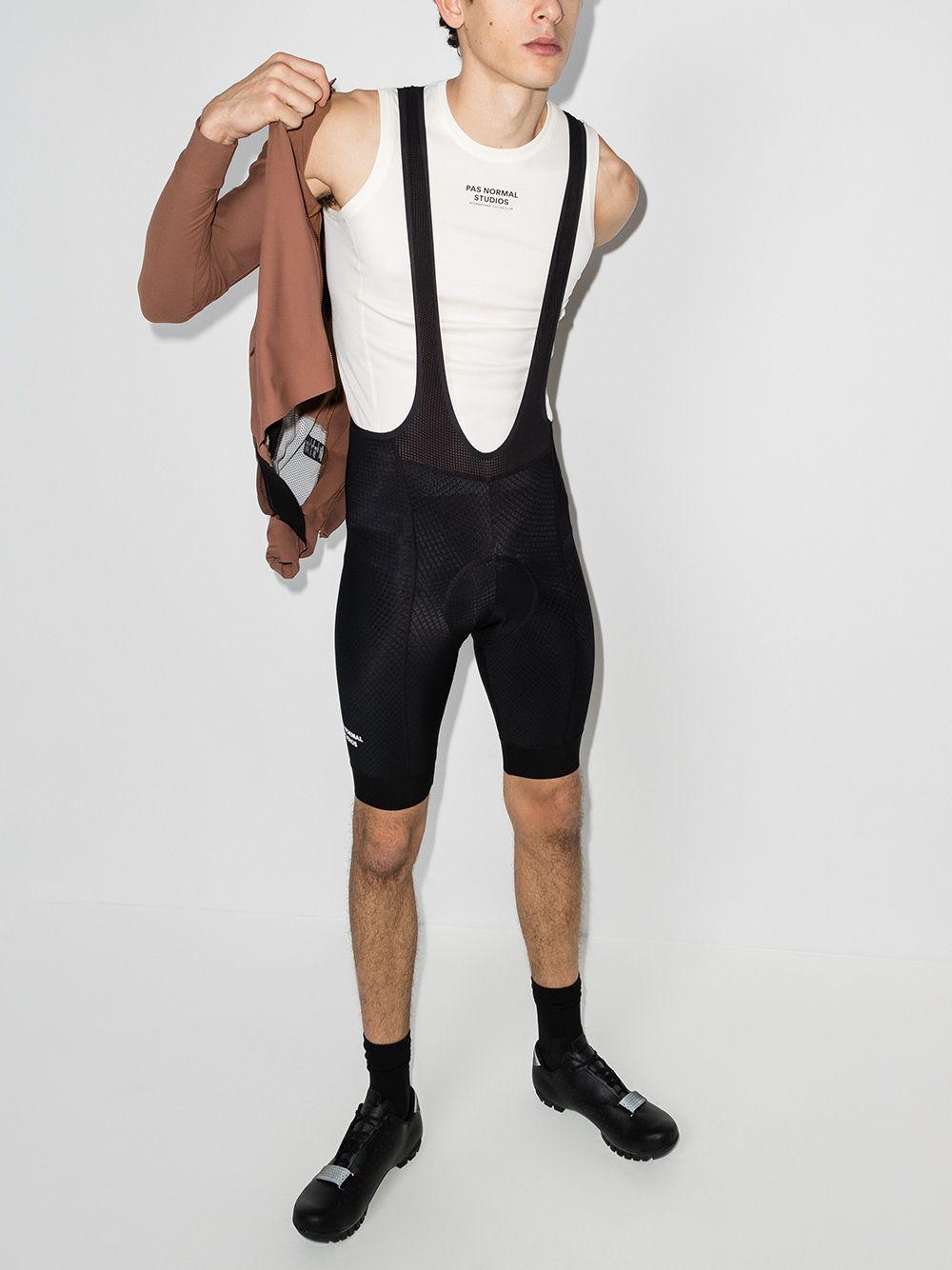 Blue Essential bib shorts MB0230F NAVY PAS NORMAL STUDIOS 