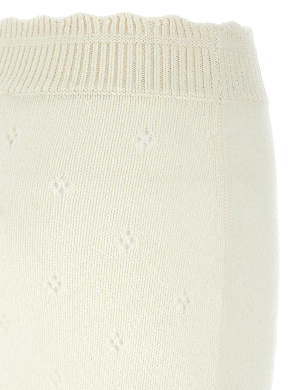 Fitted mini skirt in wool and cashmere knit CH25WMJ06590 107 CHLOÉ 