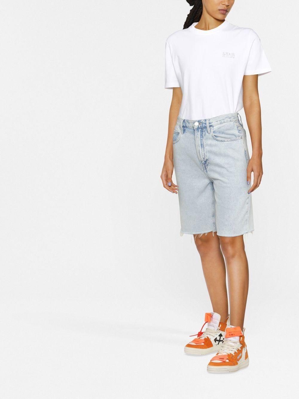 Star-print short-sleeved T-shirt<BR/><BR/><BR/> GWP01220 P00088080185 GOLDEN GOOSE 