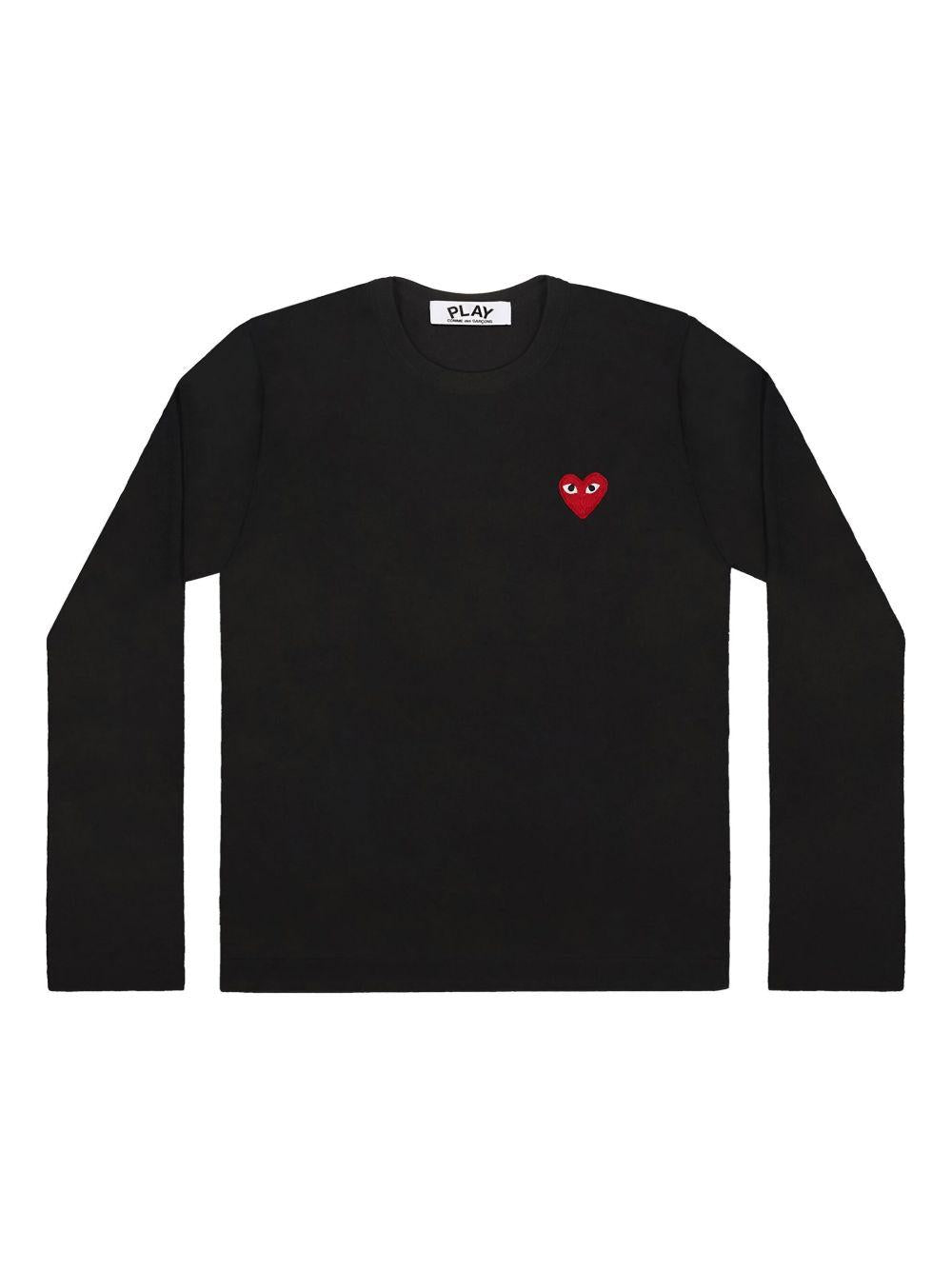 Heart Logo Sweater AXN001 BLACK COMME des GARÇONS PLAY x Converse 