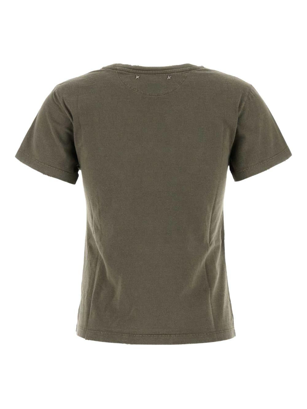 T-shirt with Golden lettering GWP01221 P00067135479 GOLDEN GOOSE 