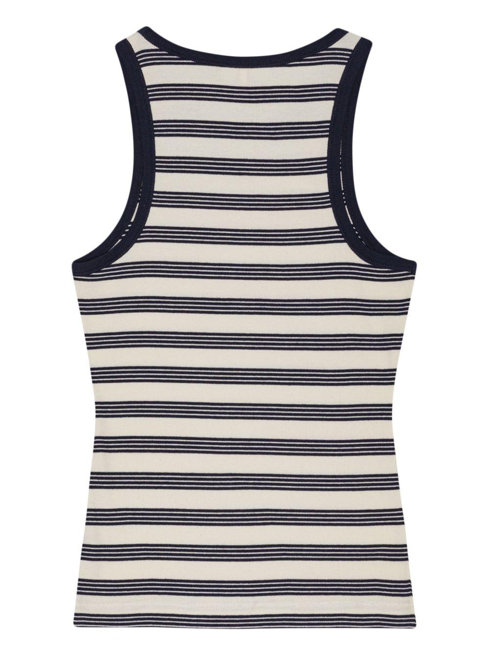 Striped tank top<BR/><BR/><BR/> T4144 683 GANNI 