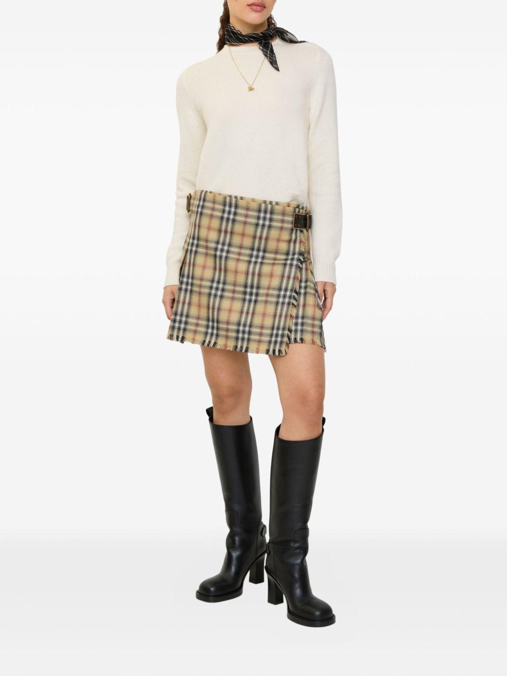 Check Wool Mini Kilt 8118152 B9368 BURBERRY 
