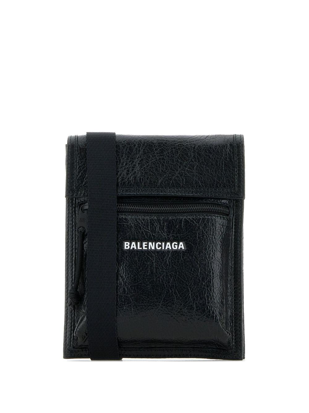 Men's Explorer Pouch With Strap Small 655982 1VG7X1090 BALENCIAGA 