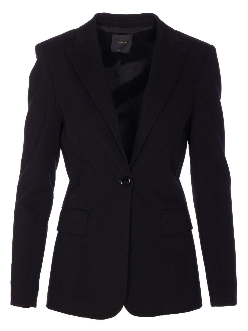 Fitted full Milano knit jacket 104903 A24CZ99 PINKO 
