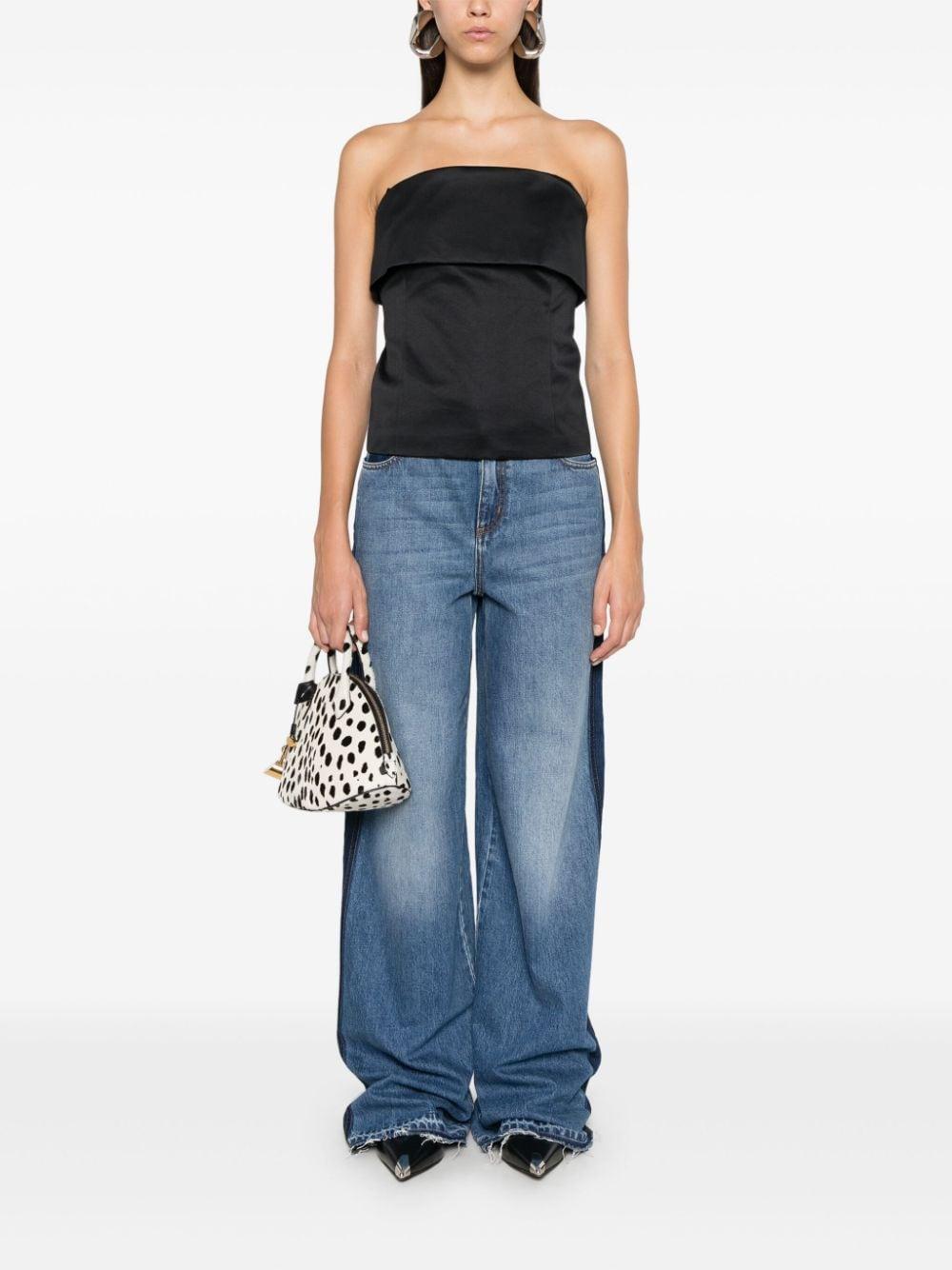 Logo-plaque jeans<BR/><BR/><BR/> 775894 QMABJ4109 ALEXANDER MCQUEEN 