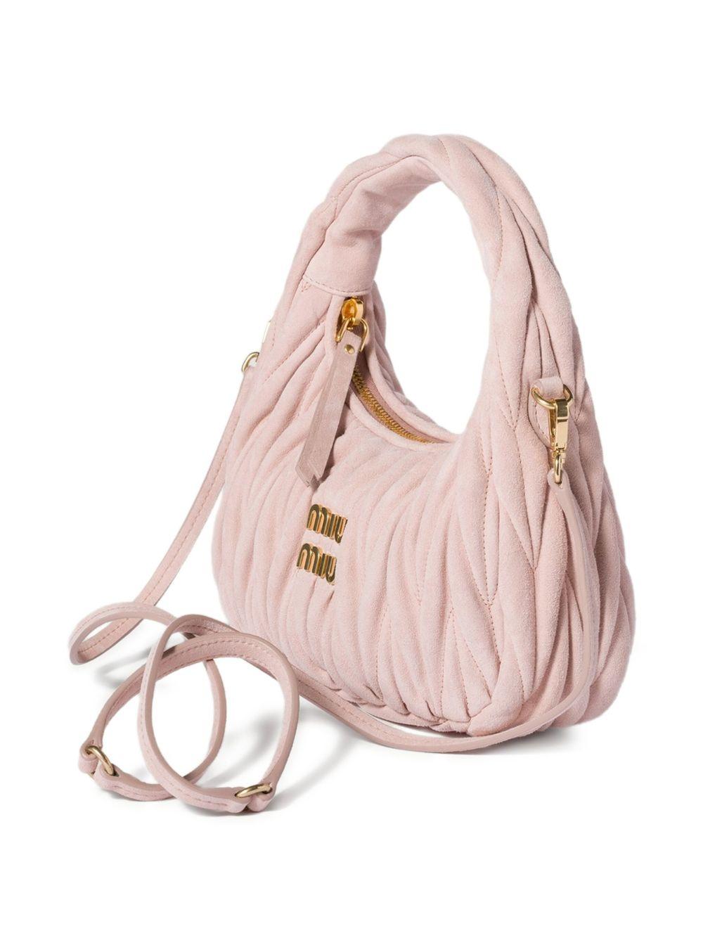 Wander matelassé nappa leather hobo bag 5BC125AB7O V-OOYF0924 MIU MIU 