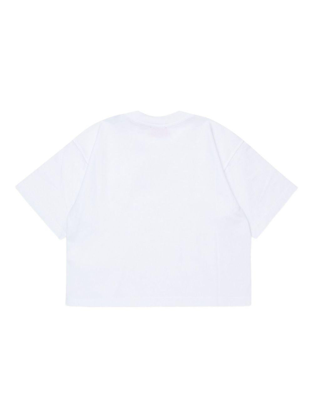 Cotton T-shirt with central logo J02428 00YI9K100 DIESEL KIDS 