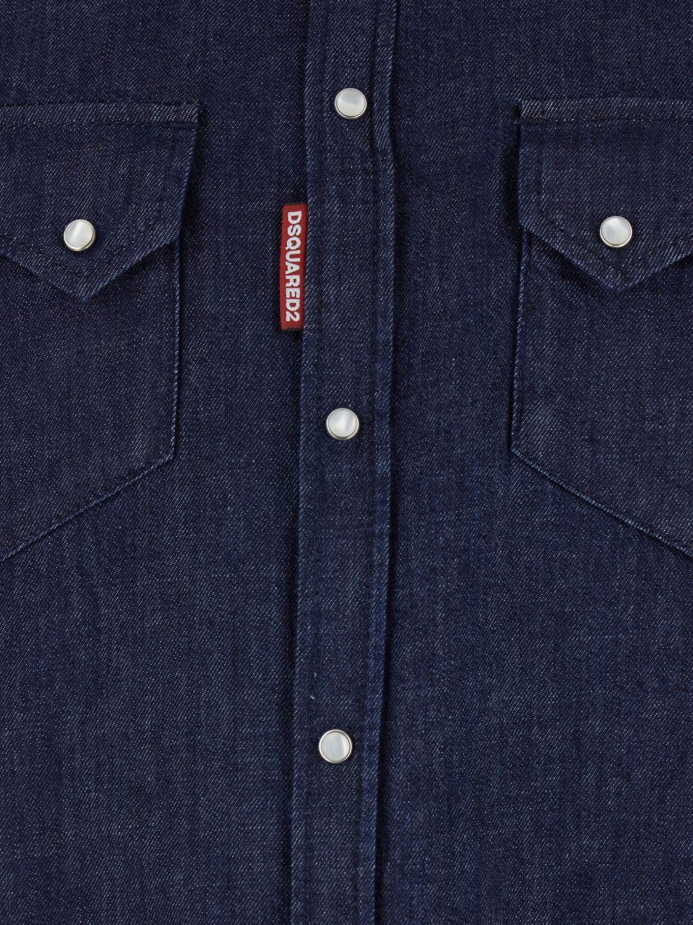patch-pocket denim shirt S74DM1025 D30029470 DSQUARED2 