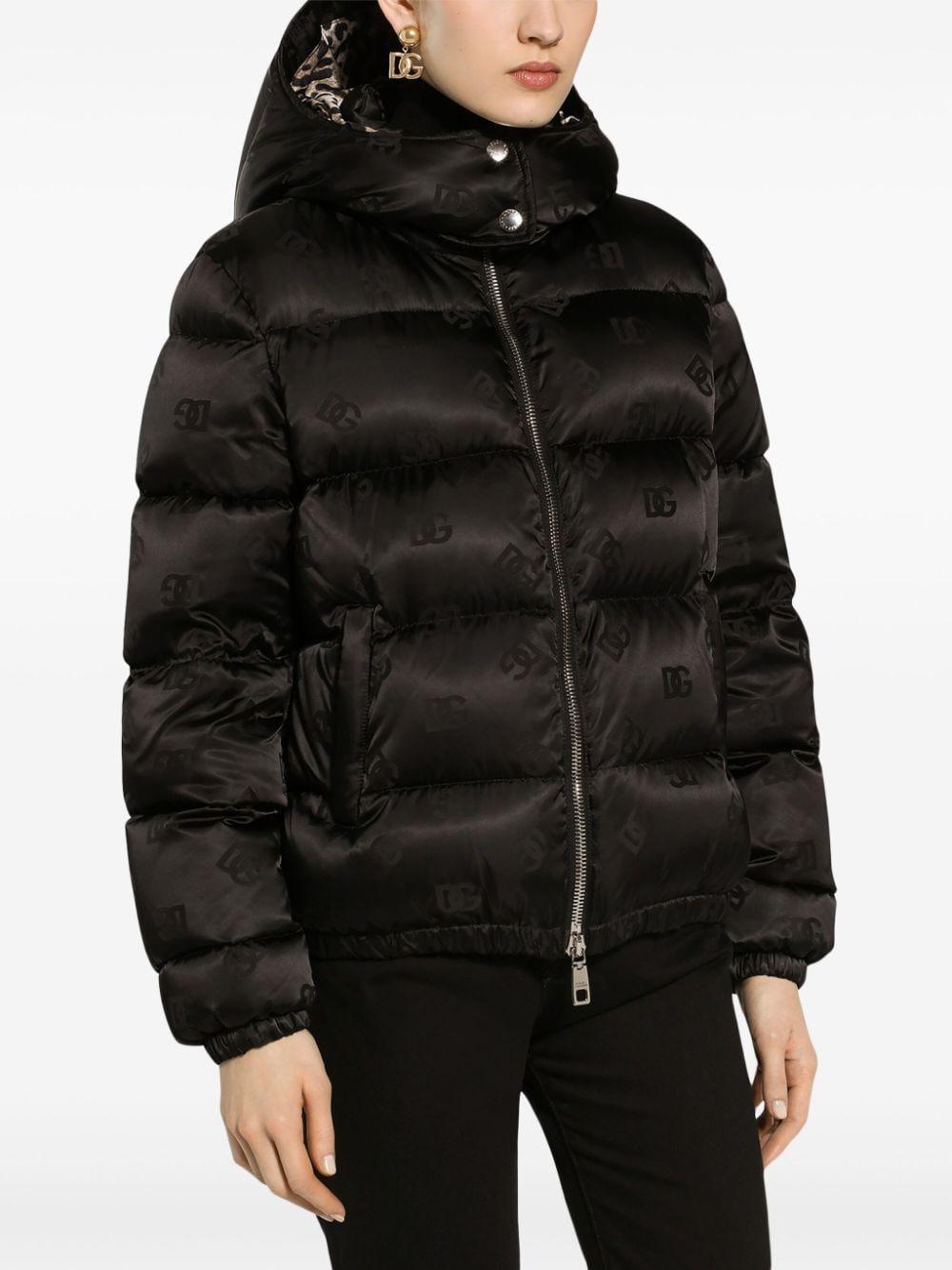 Monogram-jacquard puffer jacket<BR/><BR/><BR/> F9P48T GDCL4N0000 DOLCE & GABBANA 