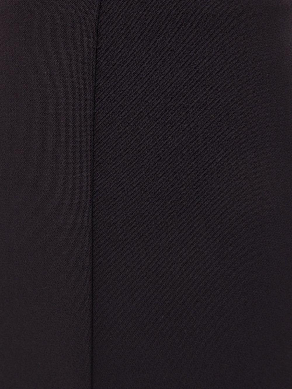 Crêpe bell-bottom trousers with logo plaque PA07951E2 110 ELISABETTA FRANCHI 