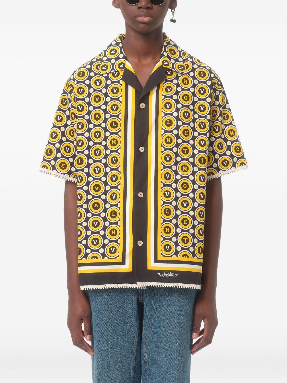 Printed poplin shirt 7V3AA111AYQ CLP VALENTINO GARAVANI 