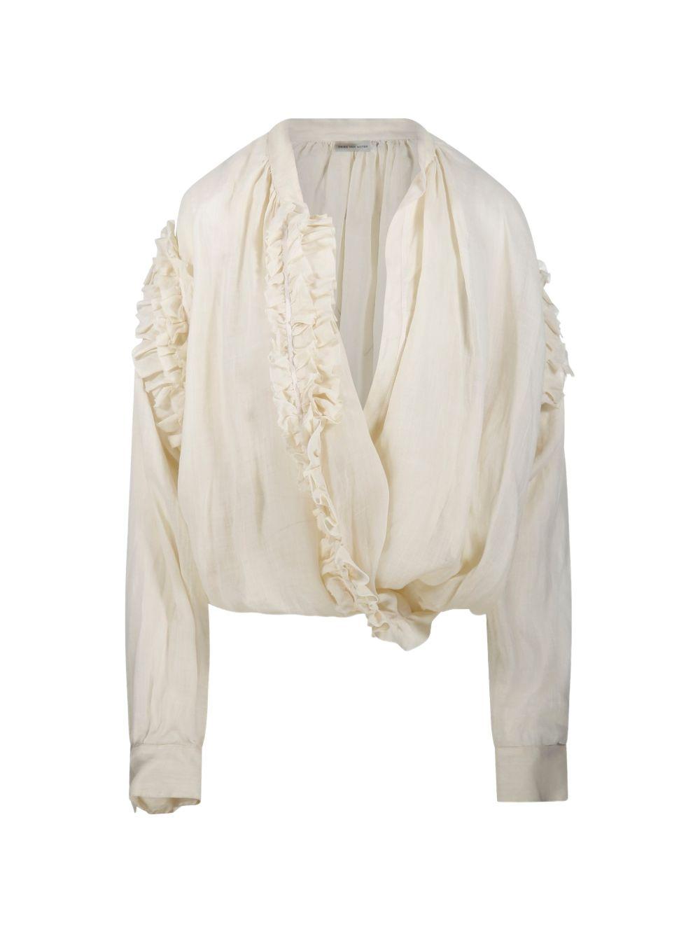 Cenver ramie blouse 010745 3112006 DRIES VAN NOTEN 