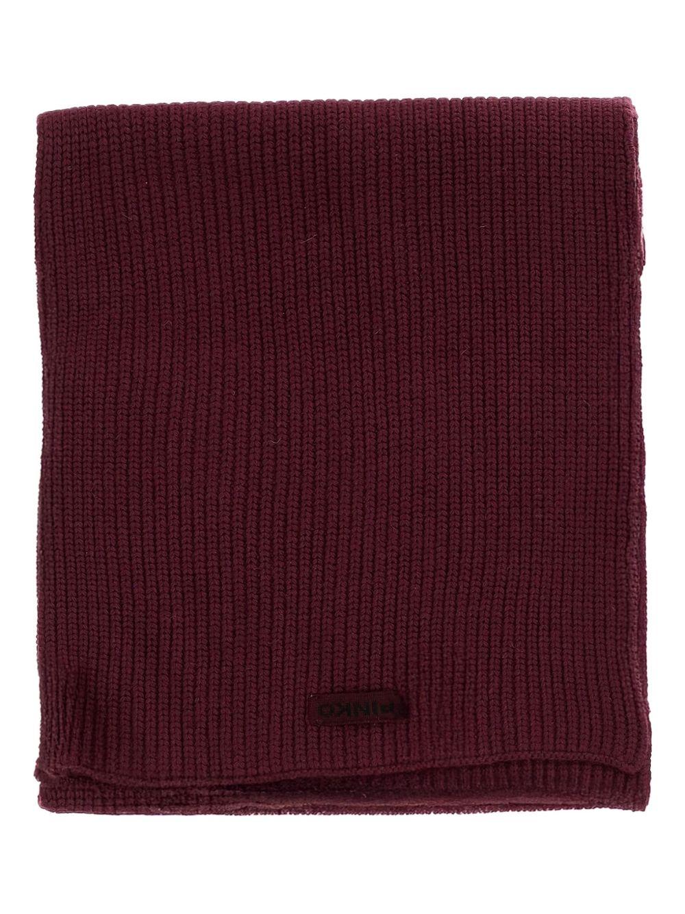 Wool blend ribbed scarf 105996 A2Z4R57 PINKO 