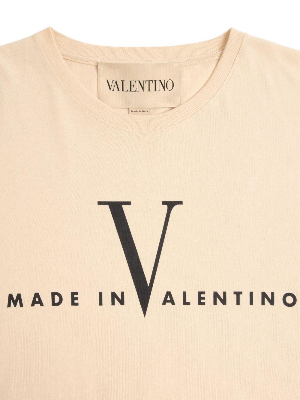 Cotton T-Shirt with Made in Valentino Print 8V3MG16PBAQ QT3 VALENTINO GARAVANI 