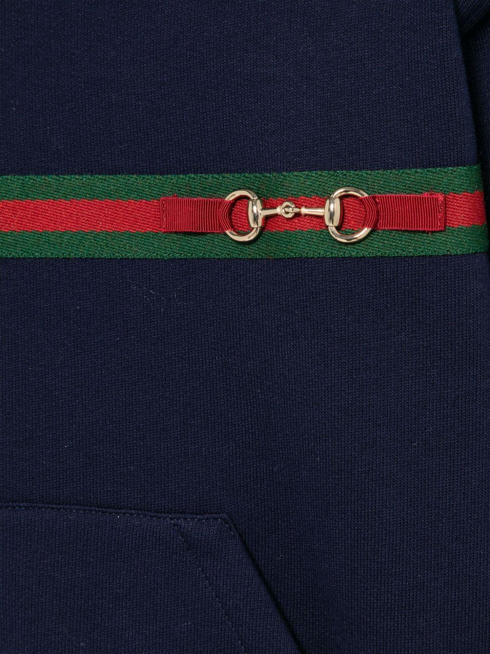 Hoodie with Web motif 787341 XJGPC4780 GUCCI KIDS 