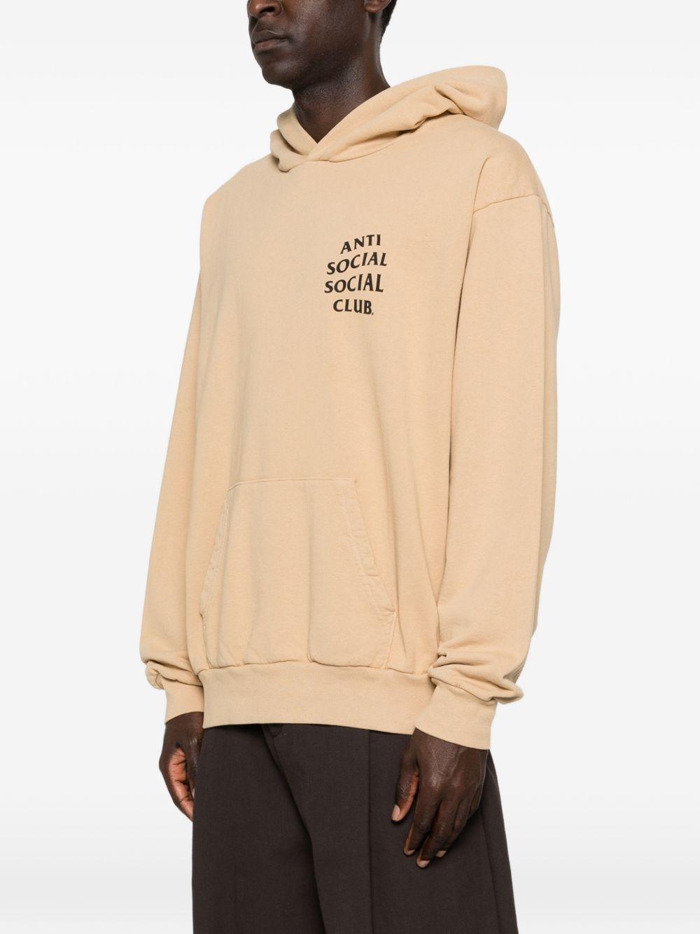 logo-print hoodie ASSC070012 TAN ANTI SOCIAL SOCIAL CLUB 