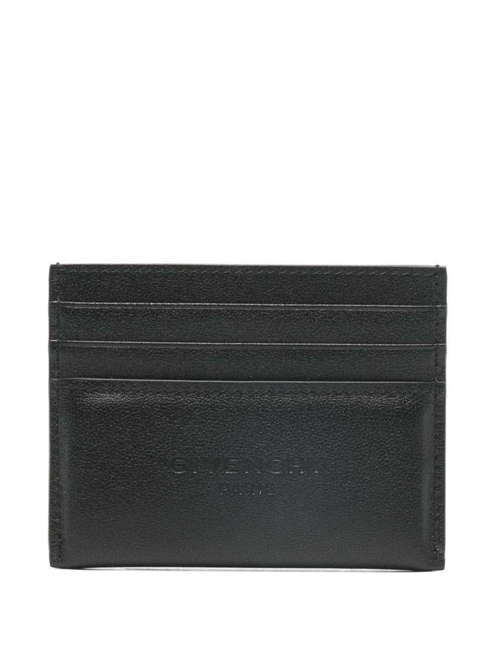 Antigona Stamped card holder in leather BK60G0K21L 001 GIVENCHY 
