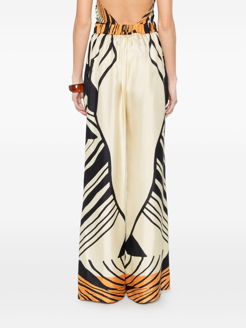 Sofia wide-leg trousers in twill 9L00003 NSS002000703_01A RAQUEL DINIZ 