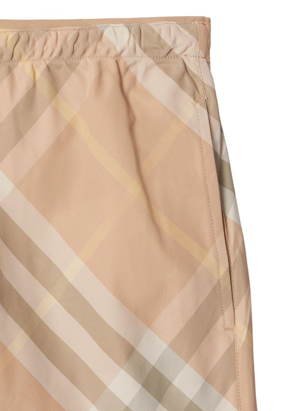 Checked swim shorts<BR/><BR/><BR/> 8083161 B8686 BURBERRY 